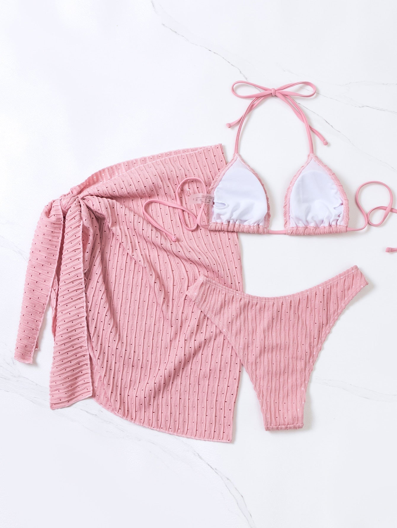 Adela® | Triangle bikini top and slip skirt (3 pieces)