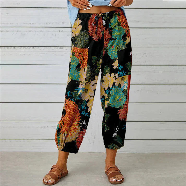 Carmen | Floral Summer Trousers for Effortless Style