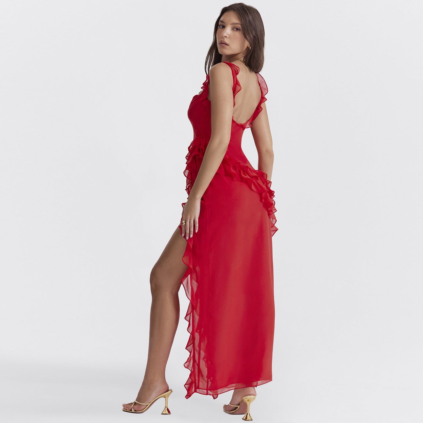 Alaia® | Asymmetrical Summer Wedding Guest Dress with Straps and Boleros for Women 2024