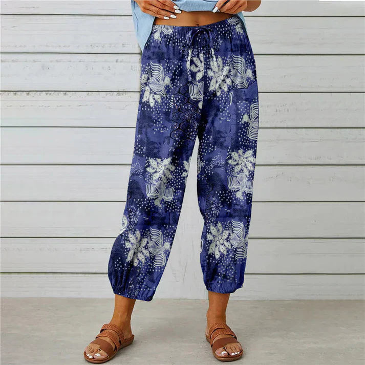 Carmen | Floral Summer Trousers for Effortless Style