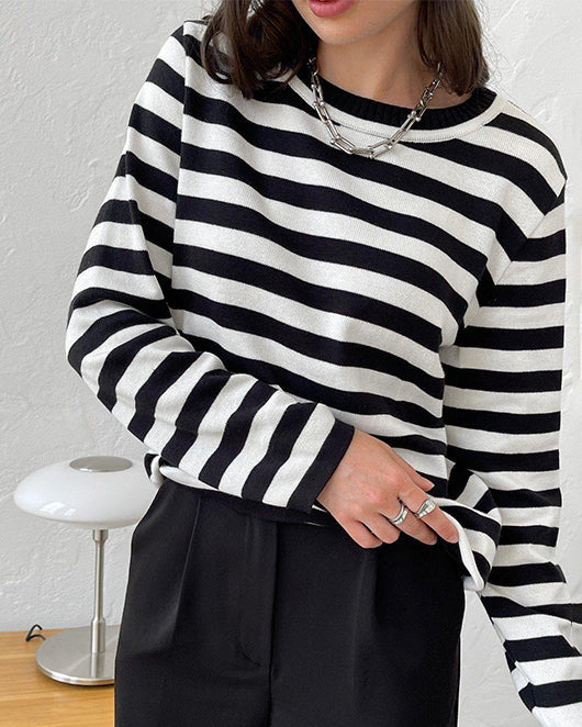 Carmen® | Striped long sleeve blouse for women