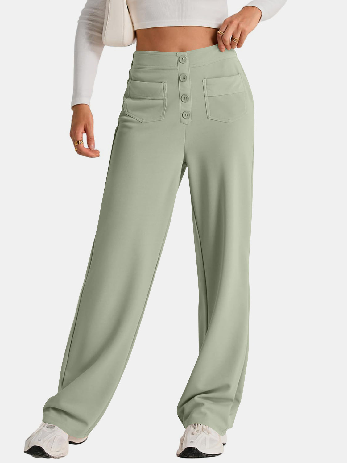 Apolonia | Wide-leg, high-waisted trousers