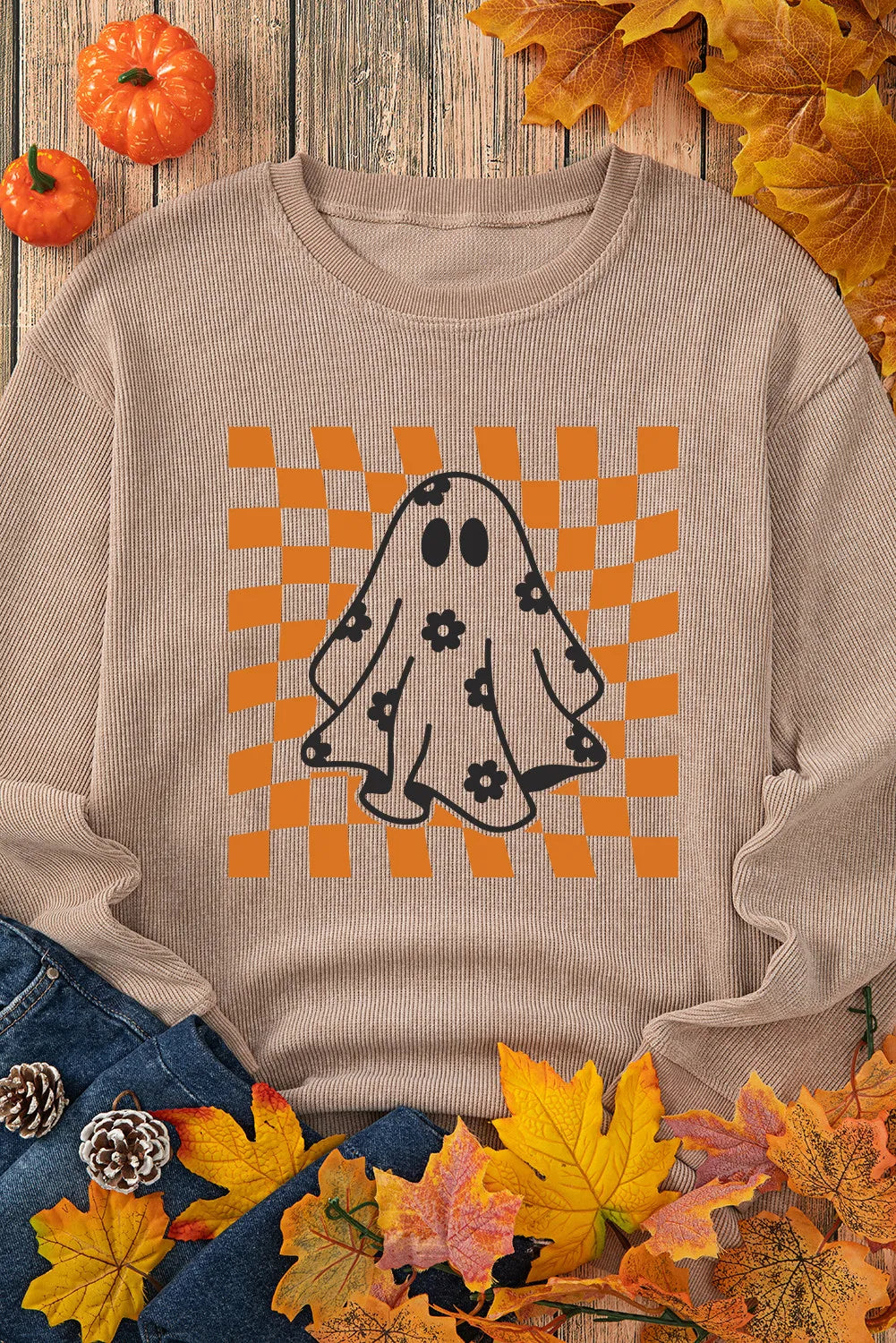 Daria® | Ghost crew neck long sleeve sweatshirt