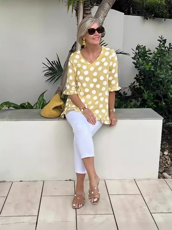 Annamaria® | Stylish V-Neck Blouse