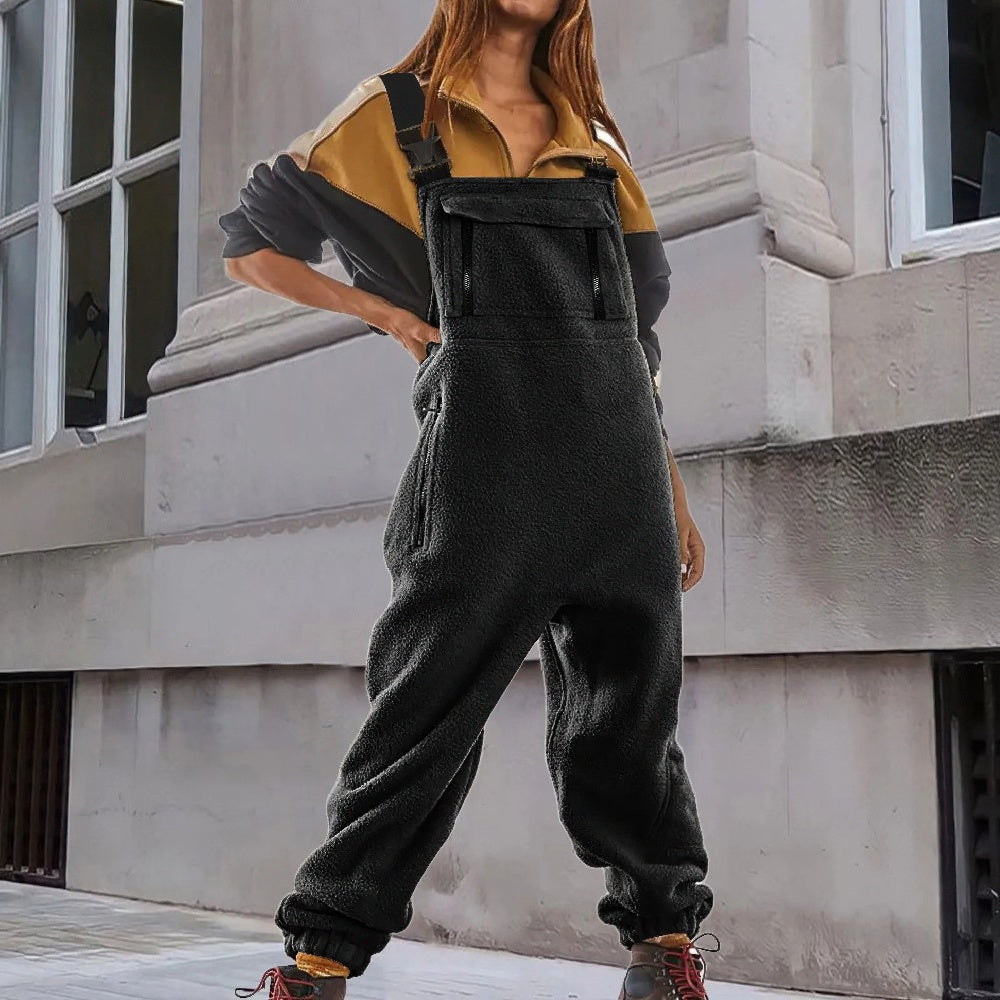 Amparo® | Adjustable Corduroy Fleece Jumpsuit