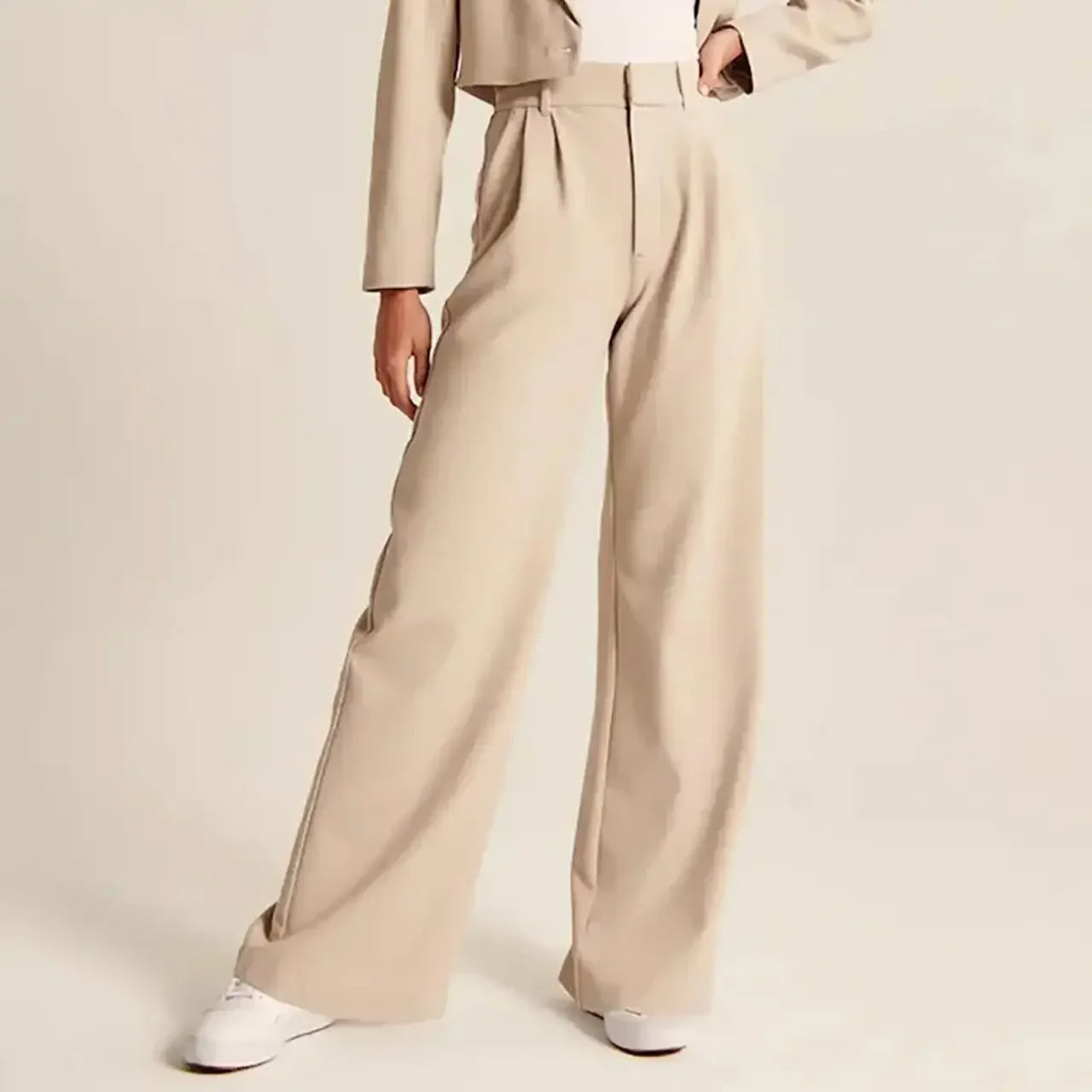 Tessa | Tailored Beige Dress Pants for Effortless Elegance