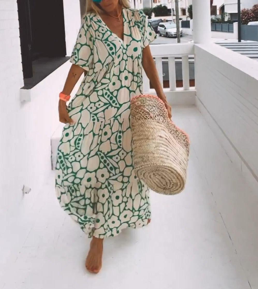 Carys® | Long dress with floral pattern