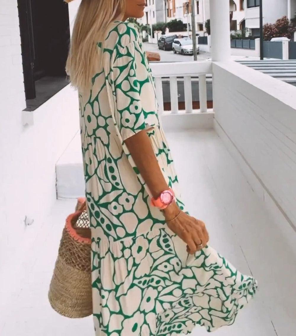 Carys® | Long dress with floral pattern