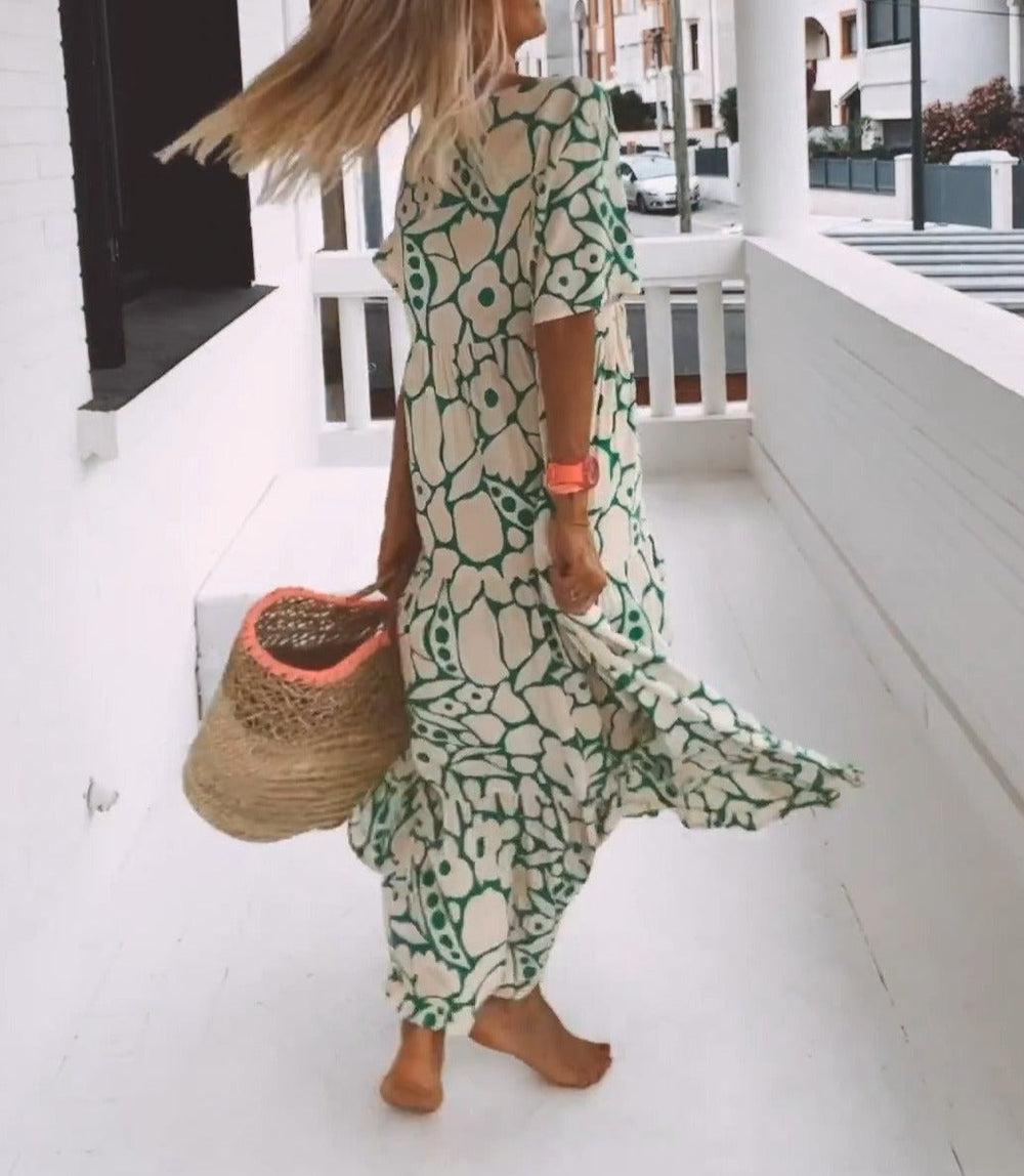 Carys® | Long dress with floral pattern
