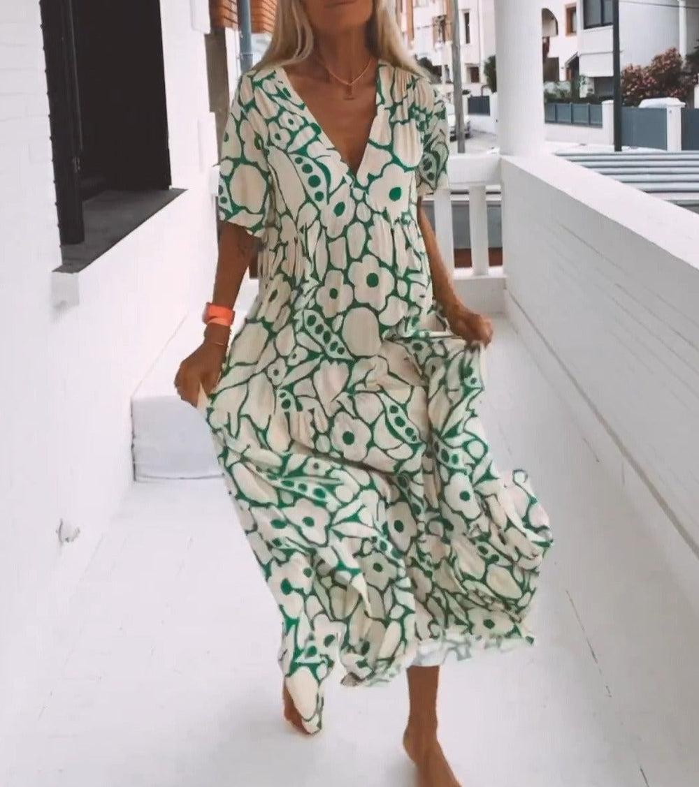 Carys® | Long dress with floral pattern