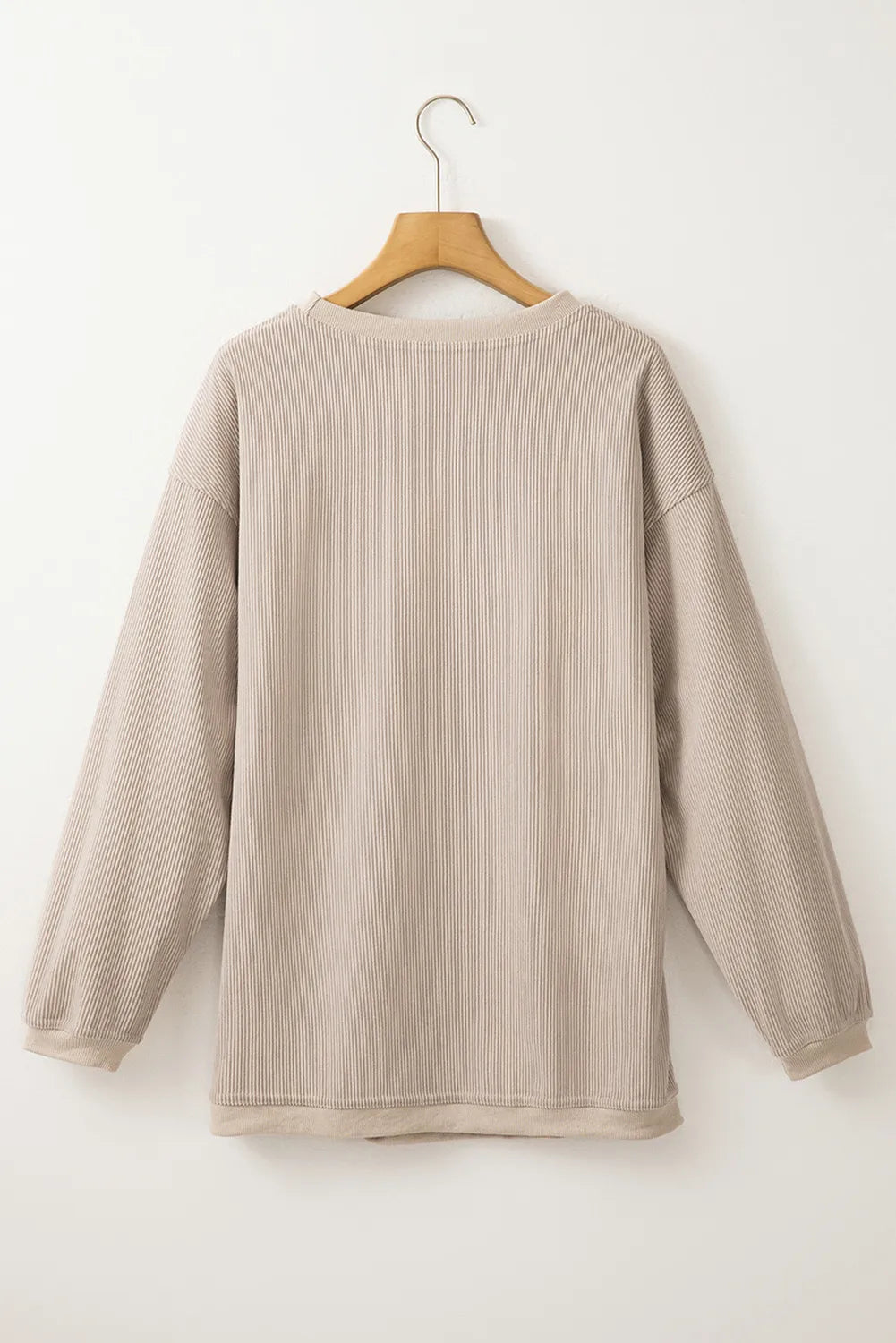 Bettina® | Full size sequin boots long sleeve crew neck sweatshirt