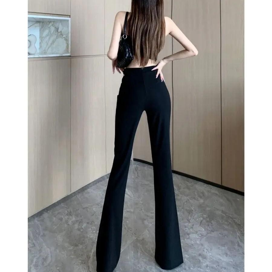 Abigail® | Bootcut trousers women's high-waist bootcut trousers with asymmetrical zip