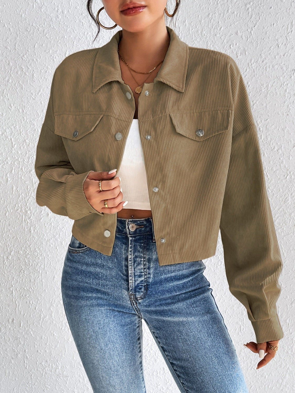 Constance® | Long sleeve jacket with snap fastening