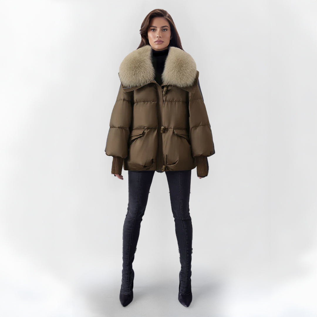 Elena® | Aurora™ faux fur jacket