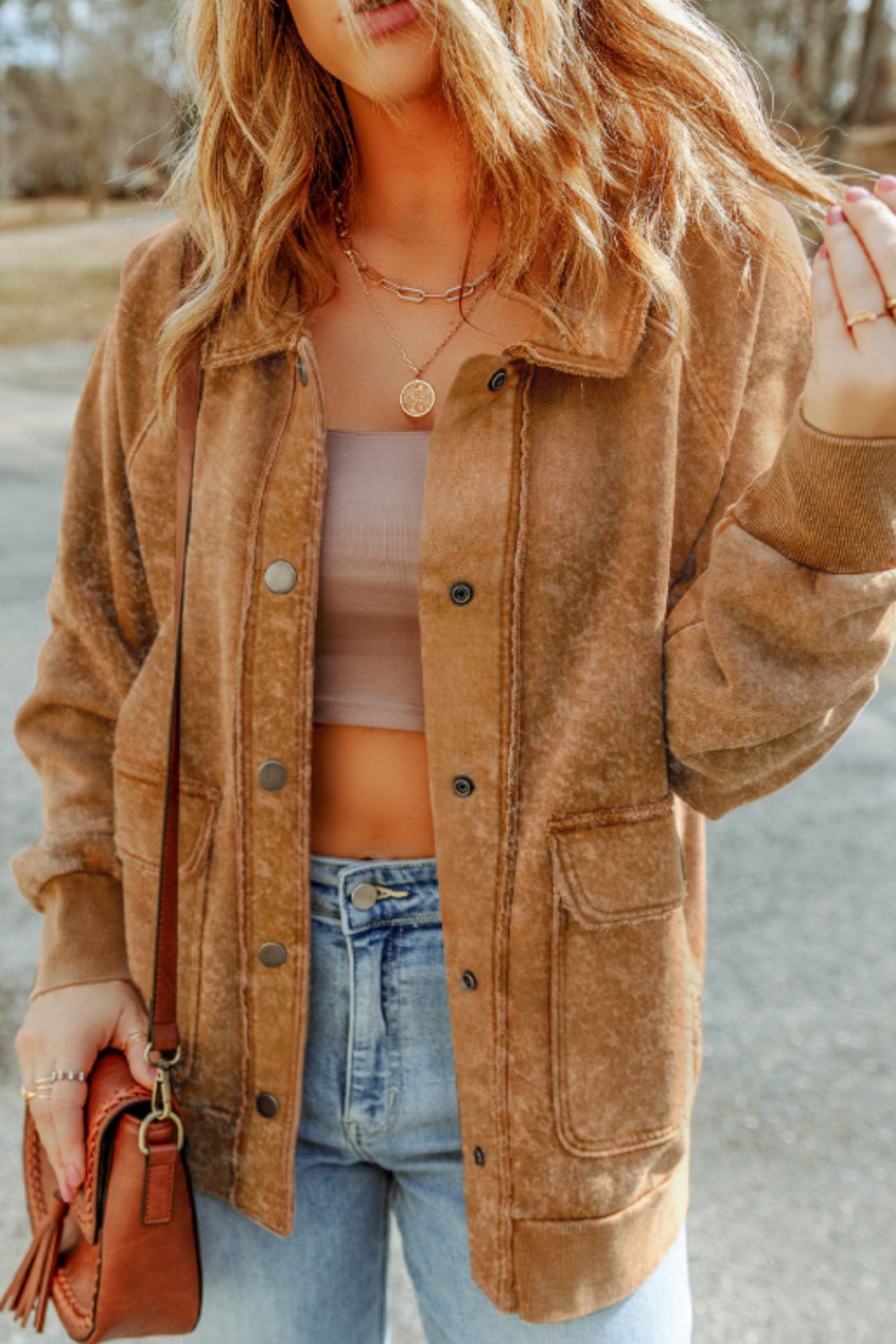Daisy® | Long-sleeved jacket with snap fastening and flap pocket