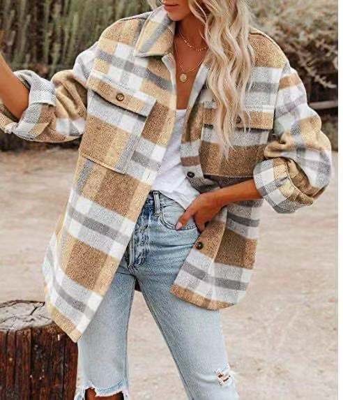 Amparo | Casual, rustic checked shirt for women