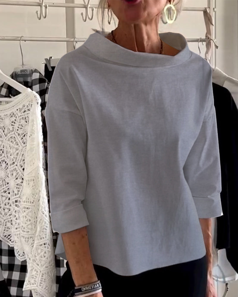 Angelines | Round neck top for women