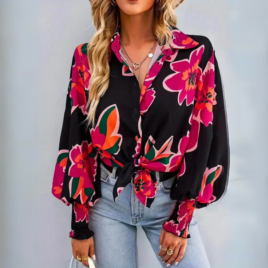 Briareus® | Elegant Floral Blouse For Women