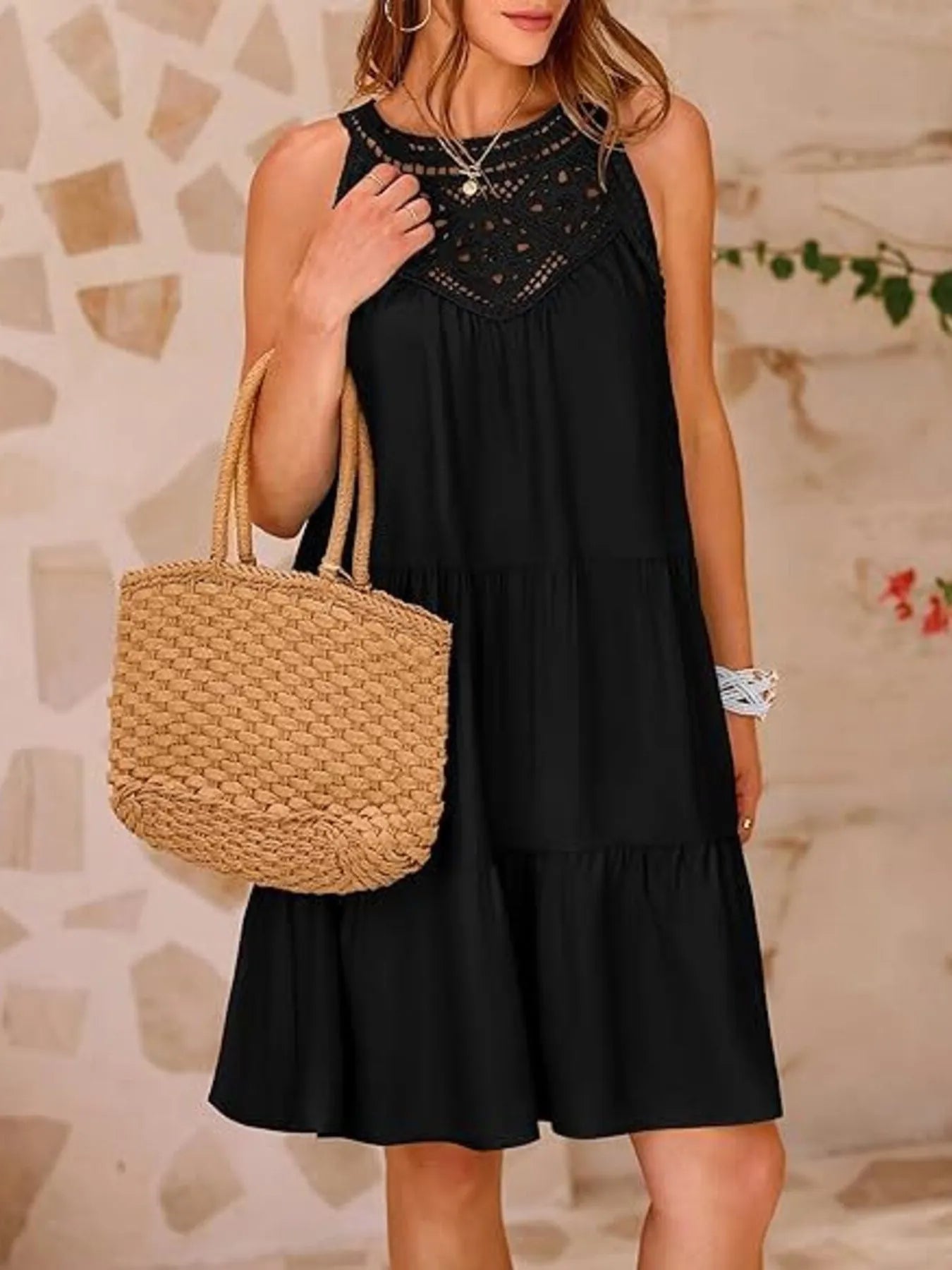 Desiree® | Sleeveless Lace Mini Dress