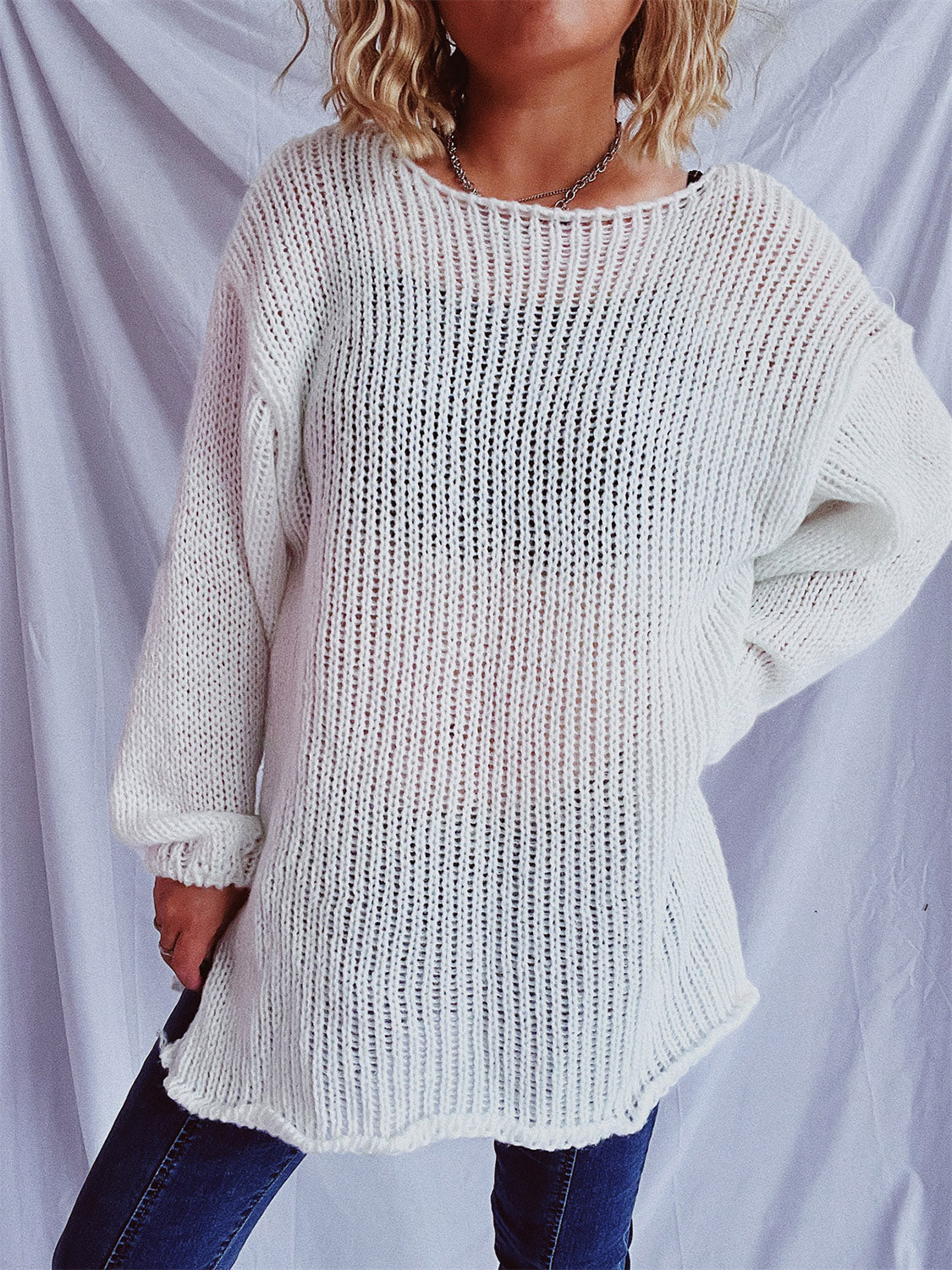 Bernadette® | Sweater with a boat neckline and dropped shoulders
