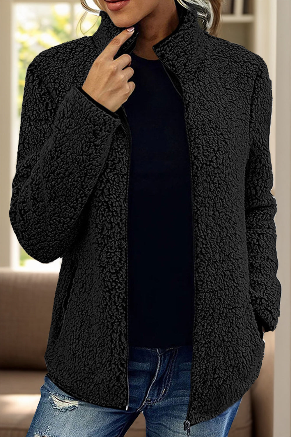 Doris® | Turtleneck jacket with zip and pockets