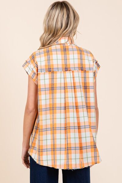 Casandra® | Checked button-down shirt
