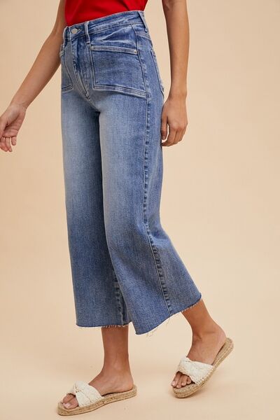 Cristina® | High-waisted, wide-leg jeans