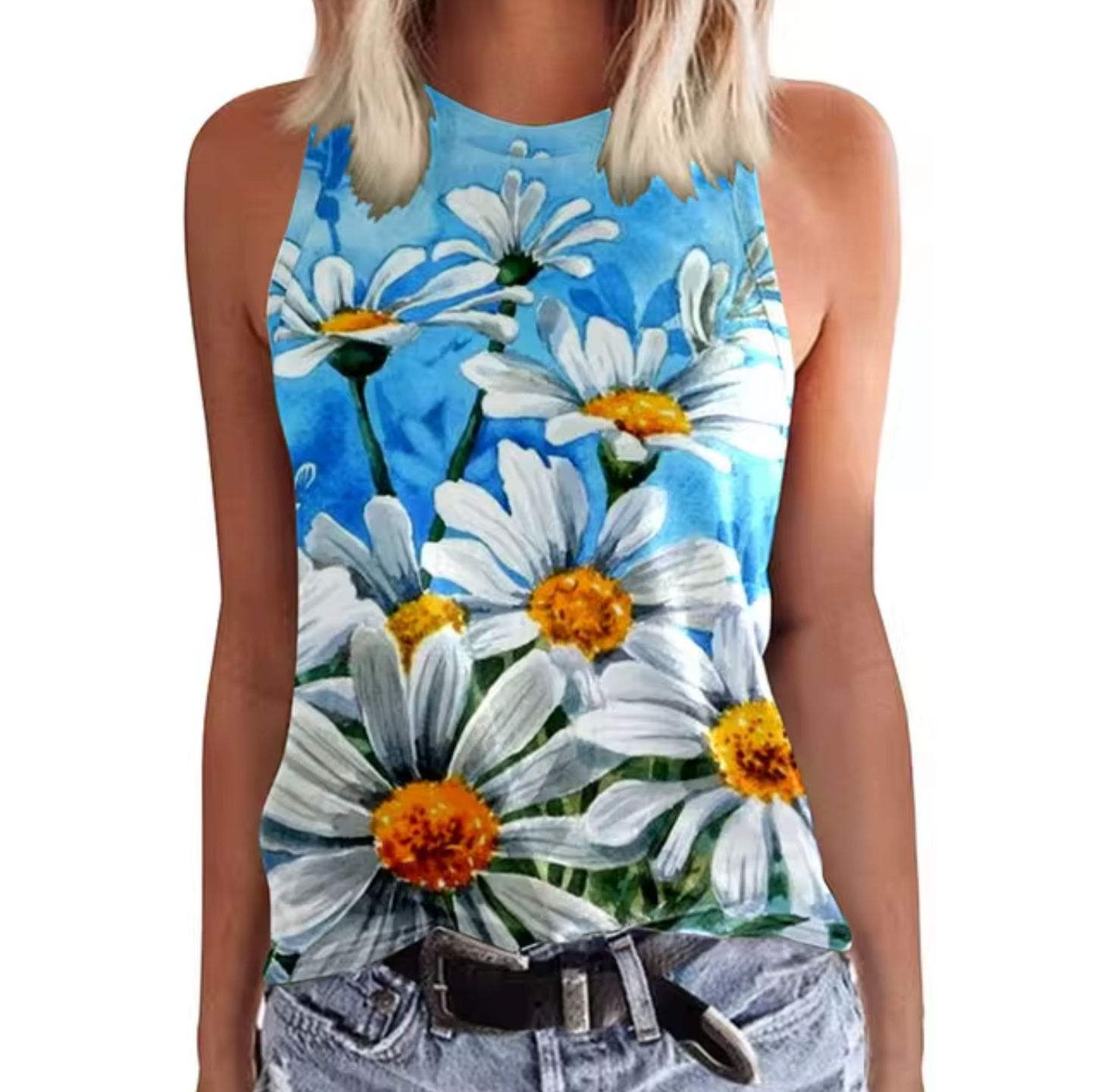 Camilla® | Sleeveless Top With Colorful Flowers