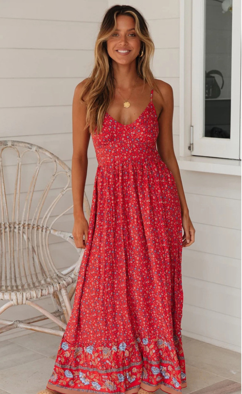 Alba® | Bohemian Dress With Straps