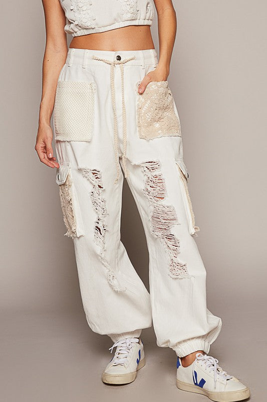 Cielo® | Crocheted patch for distressed washed jeans