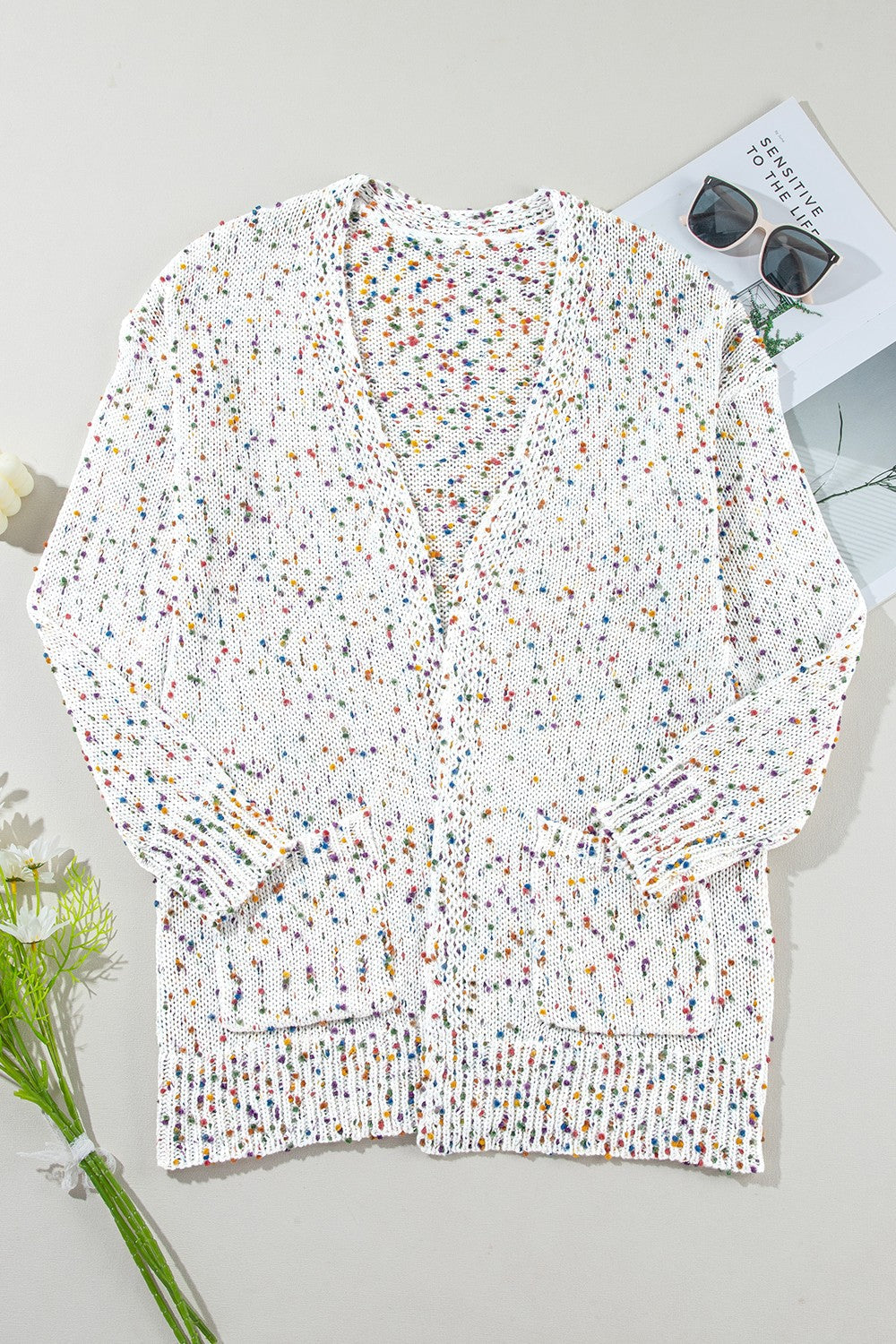 Daniela® | Long sleeve open front cardigan