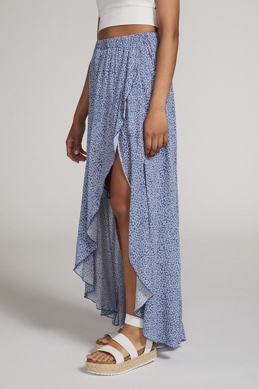Celia® | Floral maxi skirt with front slit
