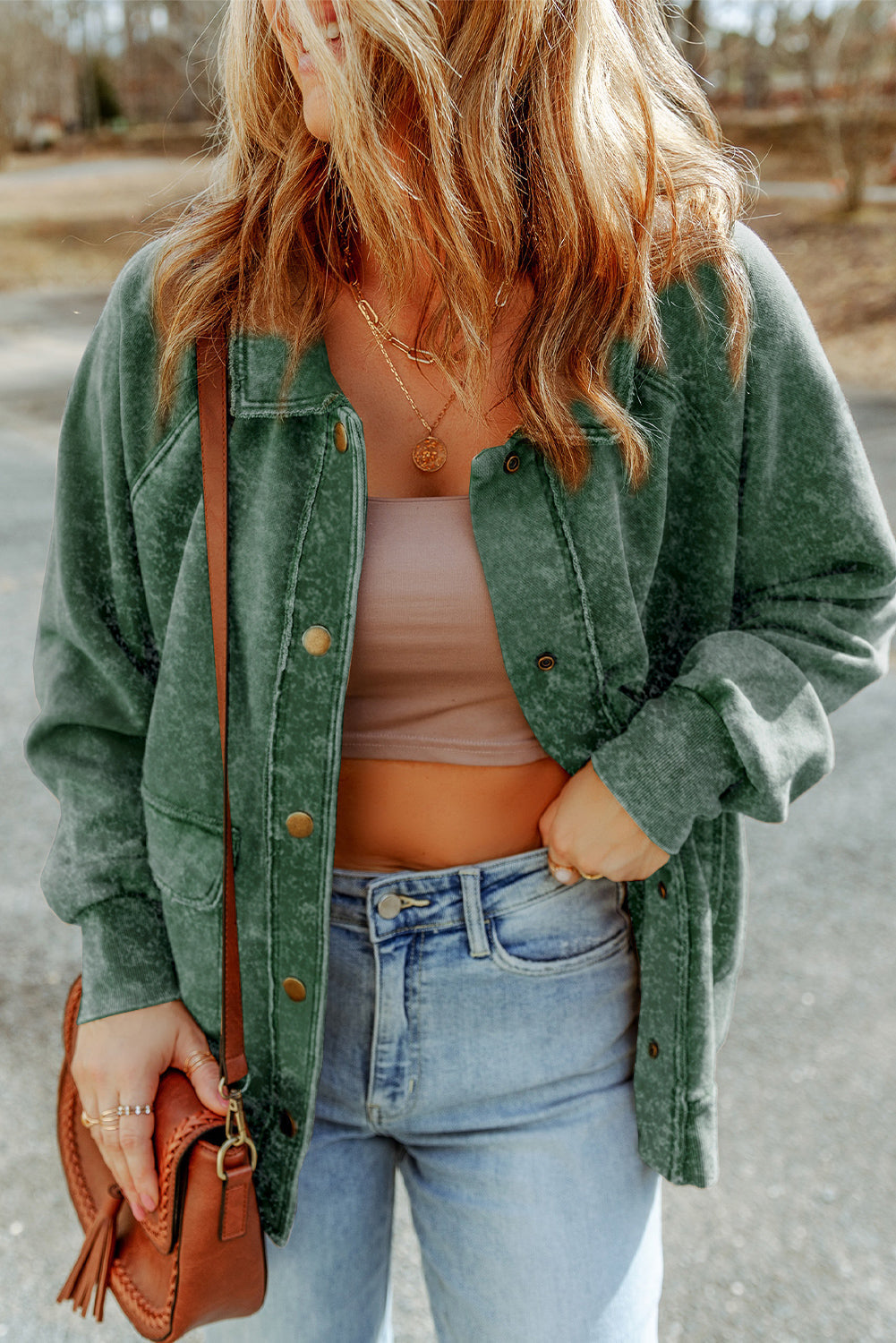 Daisy® | Long-sleeved jacket with snap fastening and flap pocket