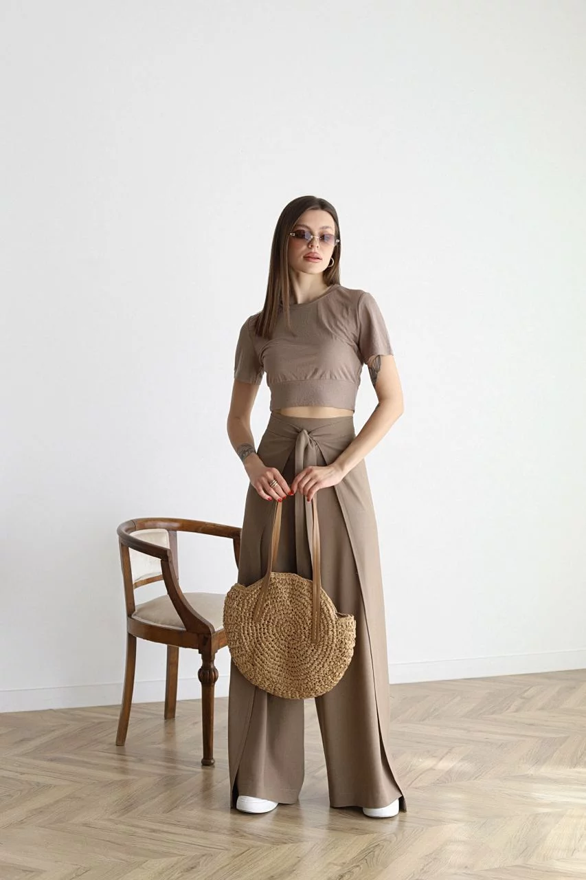Aurora® | Rosseta Linen Wide Leg Trousers