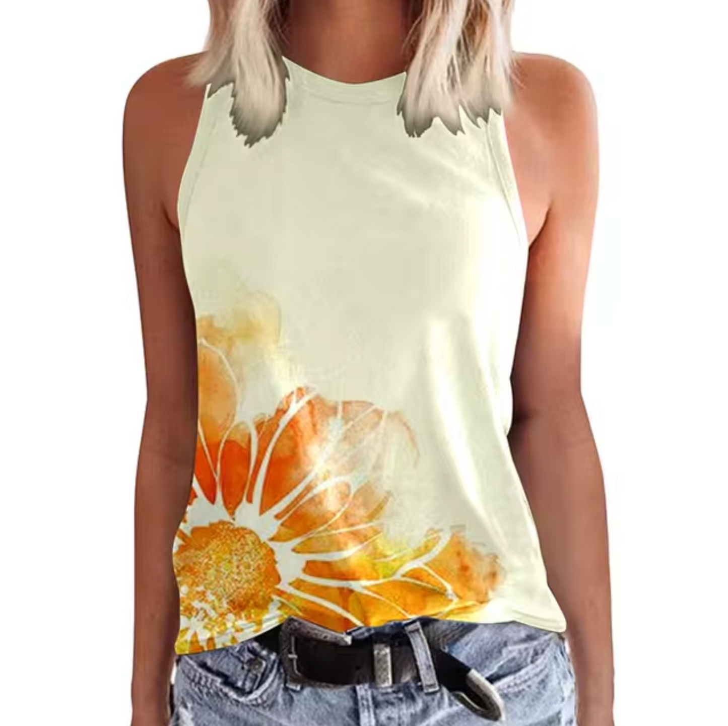 Camilla® | Sleeveless Top With Colorful Flowers