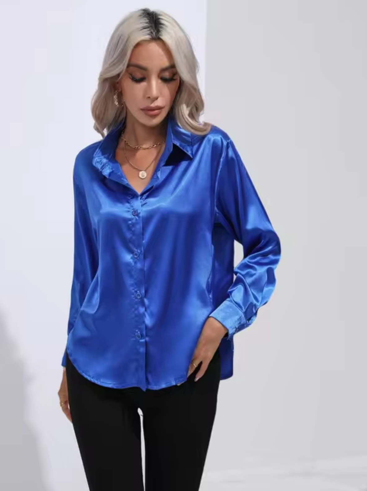 Bubeck® | Satin Blouse With Long Sleeves