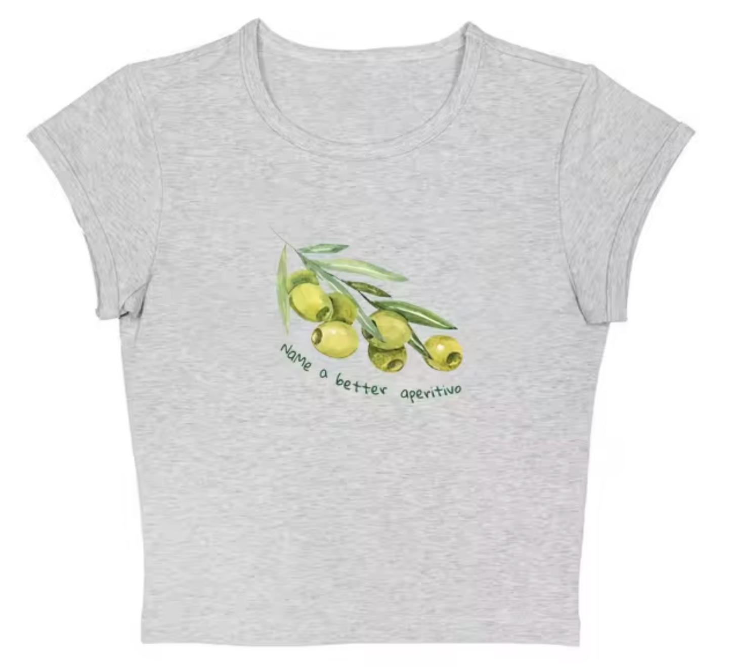 Elena® | Olive Print Crop Top Shirts