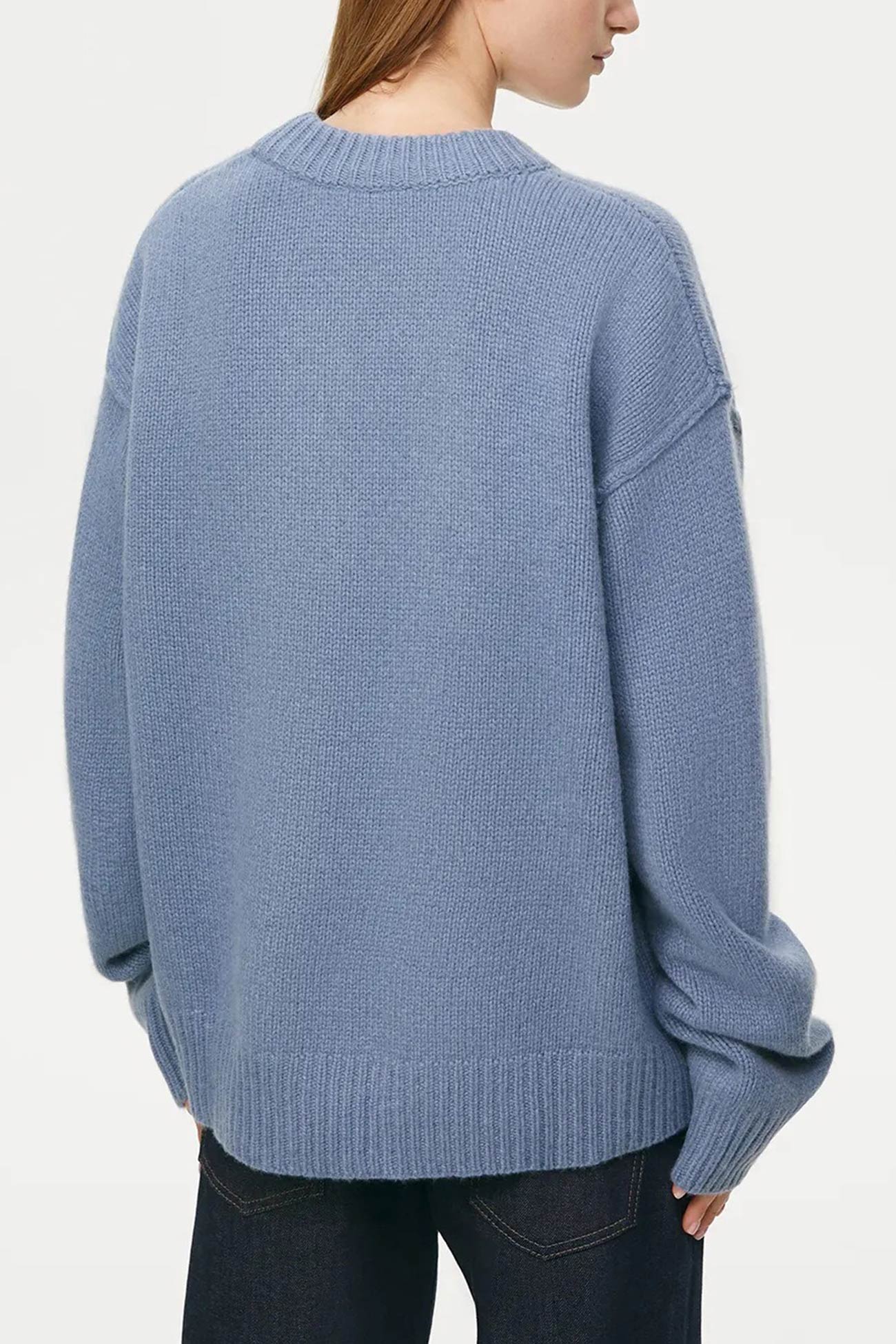Carmen® | Round Neck Solid Color Pullover Sweater