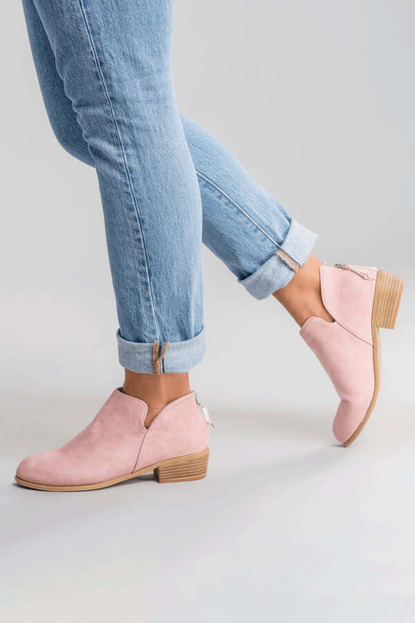 Edith® | Essential PU leather flat short boot