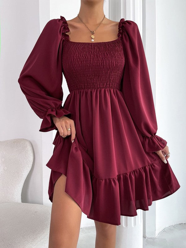 Eleanor® | Smocked ruffle dress