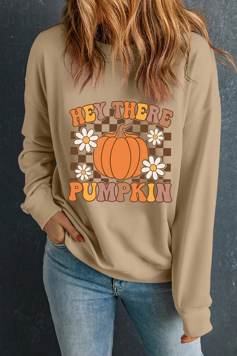 Barbara® | Long-sleeved sweatshirt with a pumpkin graphic