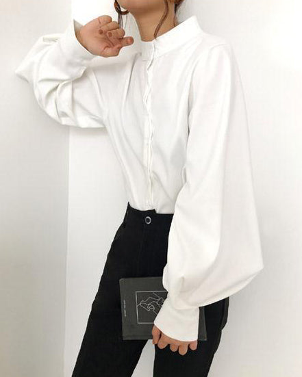 Barbara® | Aria long sleeve puff shirt