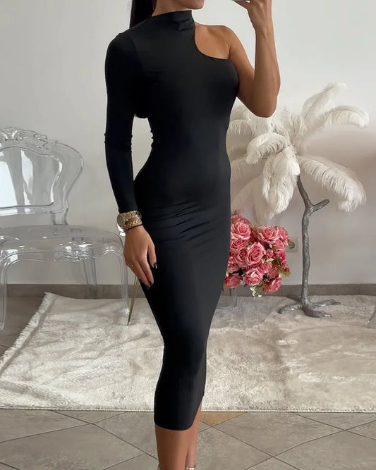 Elara® | Stylish one shoulder dress