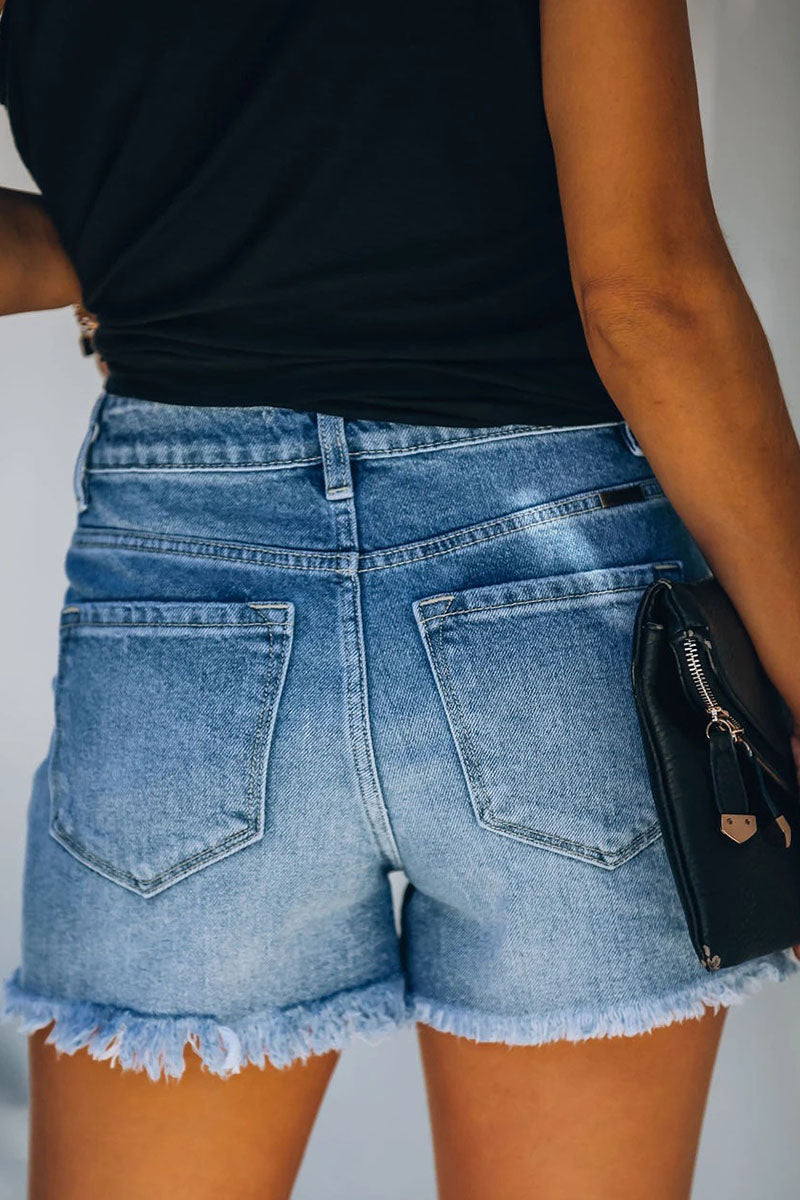 Jordan | Women's Trendy Casual Ripped Denim Shorts