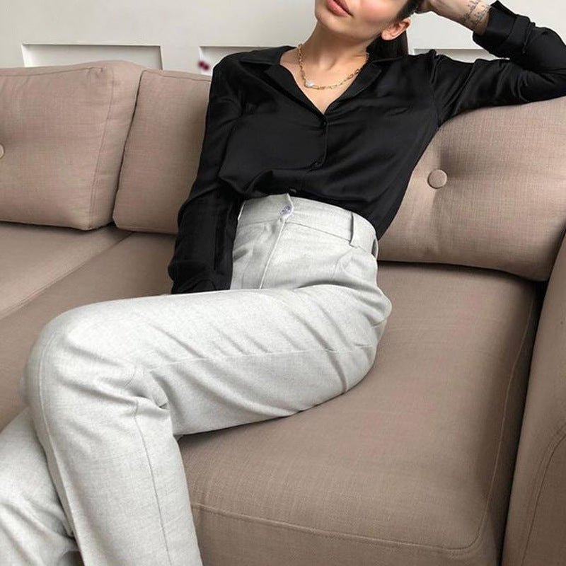 Bruley® | Elegant Blouse With Lapel Collar