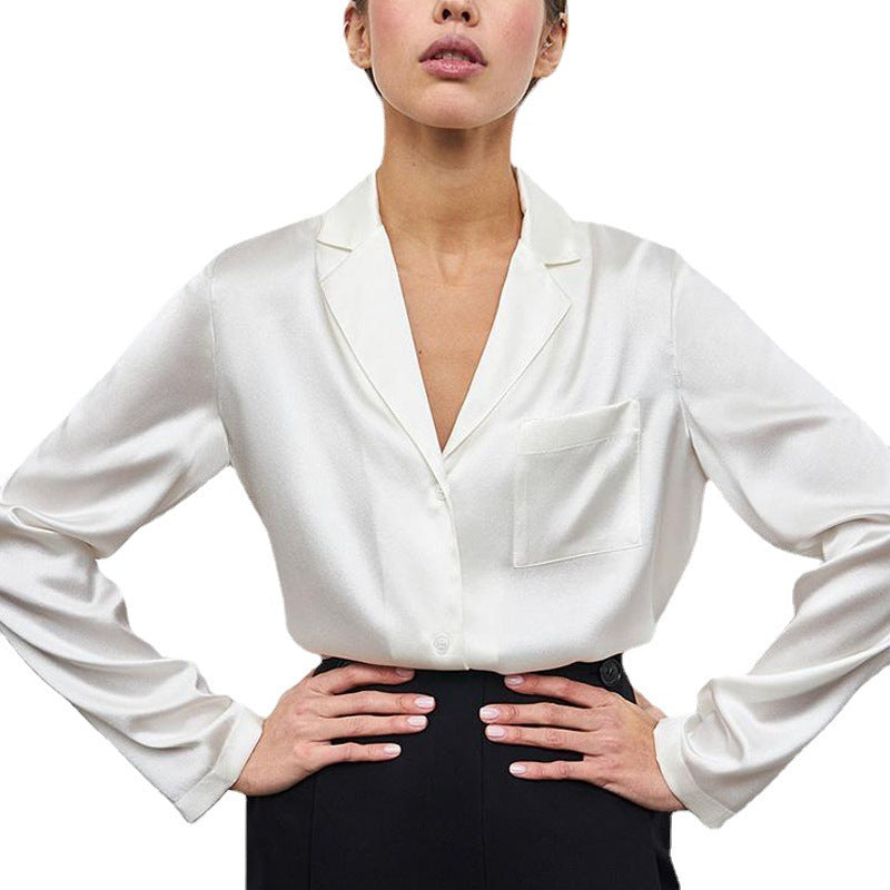 Bruley® | Elegant Blouse With Lapel Collar