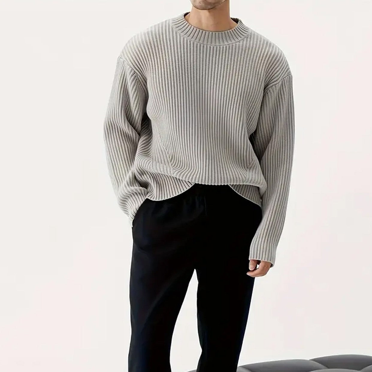 Reggie | Men's Relaxed Fit Crewneck Sweater