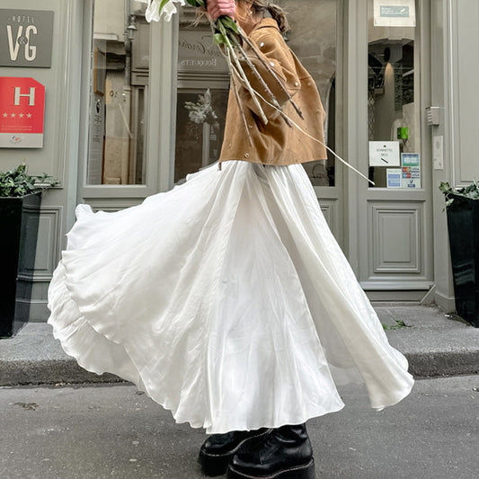 Brielle® | Trendy, airy satin maxi skirt for women