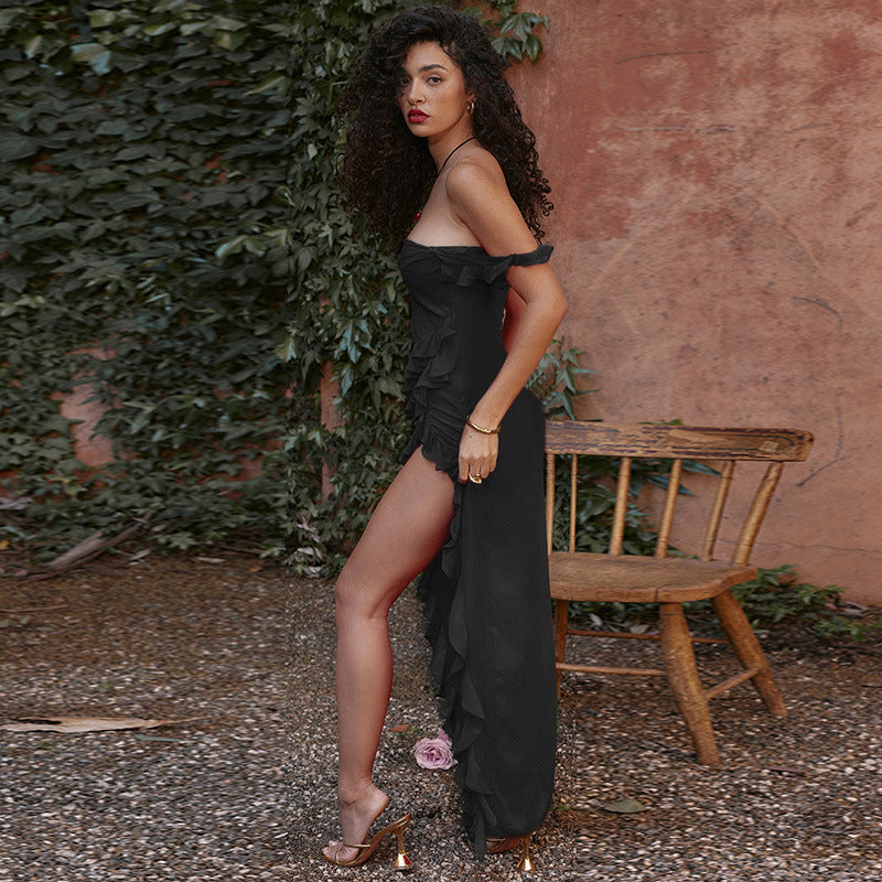 Alaia® | Asymmetrical Summer Wedding Guest Dress with Straps and Boleros for Women 2024