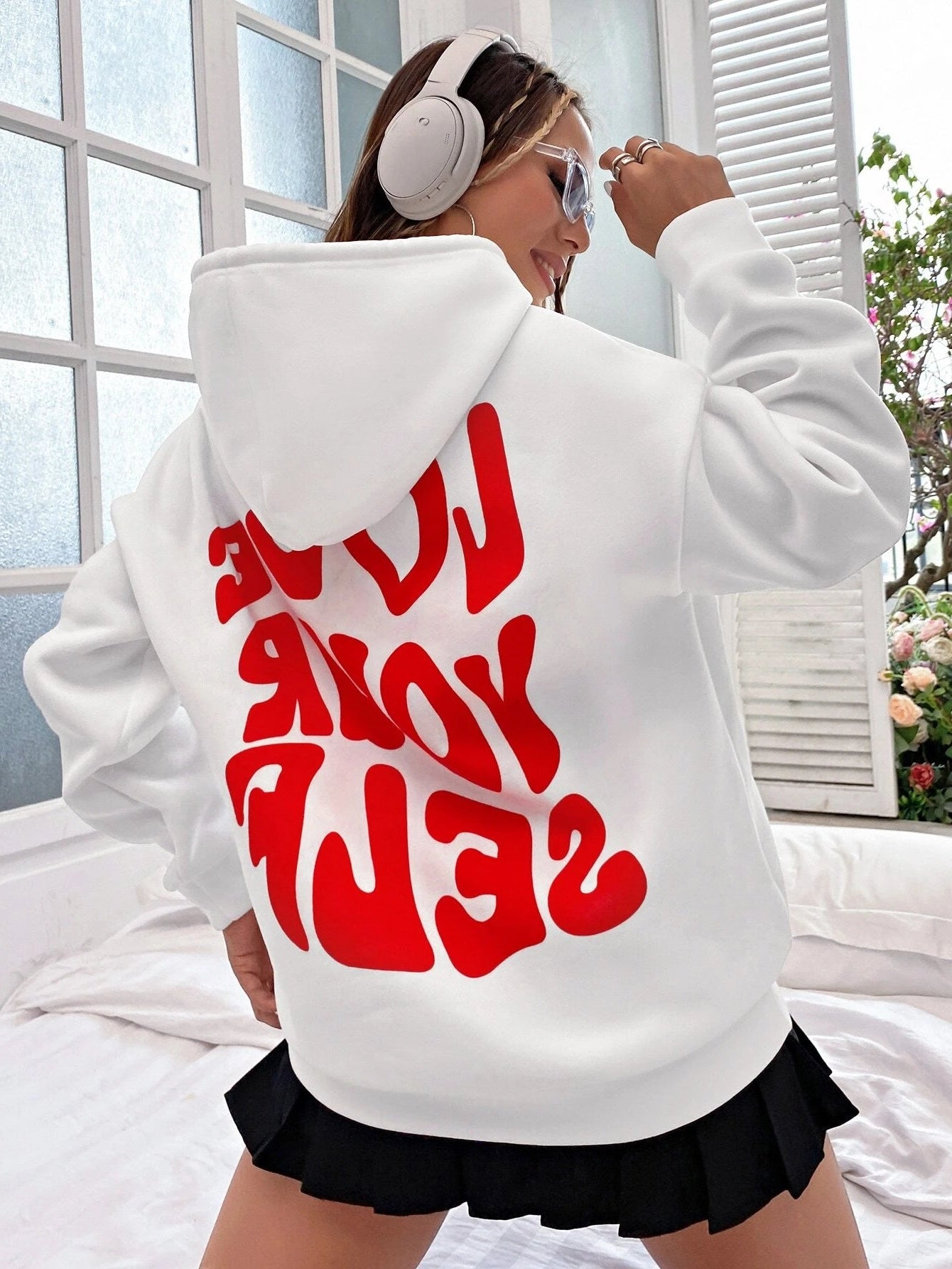 Cecilia | Back printed hoodie for women